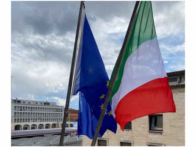 Bandiere Italia ed Europa 